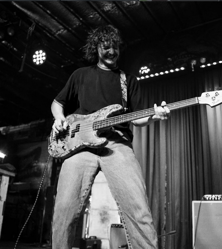 Ian on bass